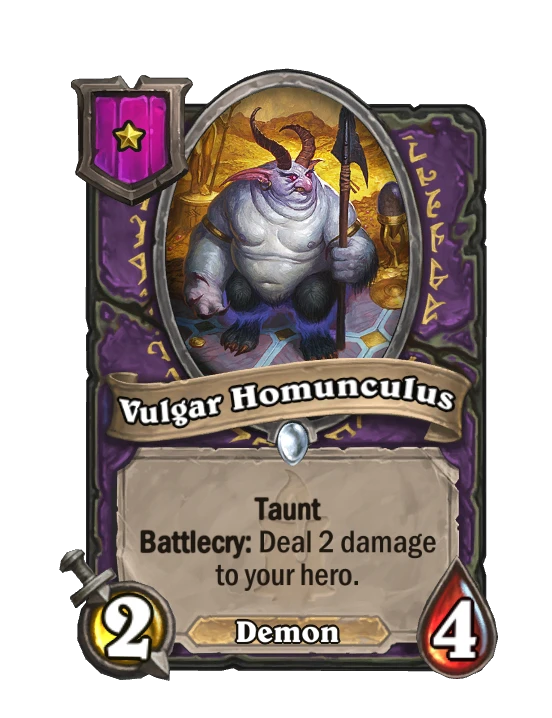 Vulgar Homunculus card render