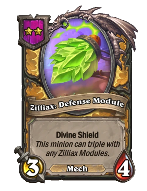 Zilliax: Defense Module card render
