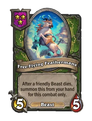 Free-Flying Feathermane card render