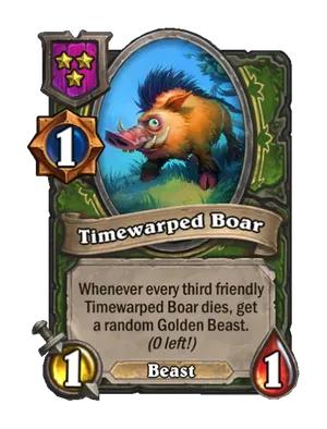 Timewarped Boar card render
