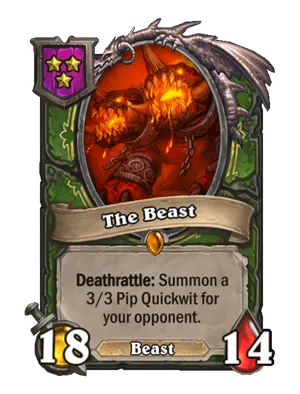 The Beast card render