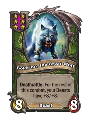 Goldrinn, the Great Wolf