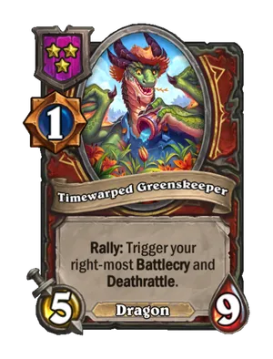 Timewarped Greenskeeper card render