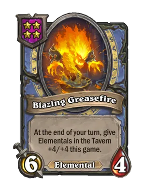 Blazing Greasefire card render