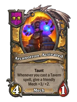 Arcanotron, Activated card render