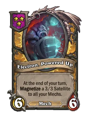 Electron, Powered Up card render