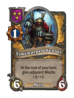 Timewarped Sensei card render