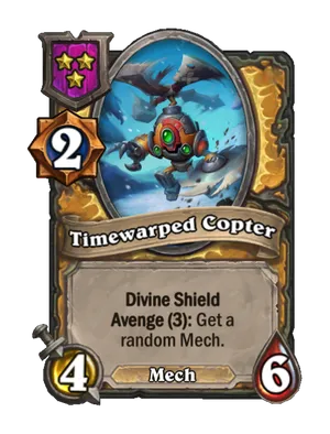 Timewarped Copter card render