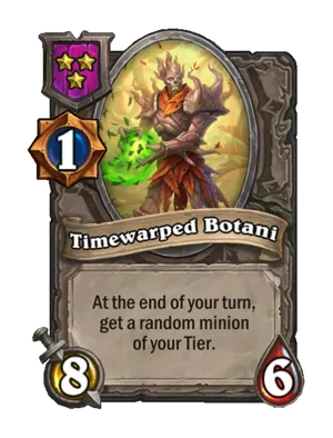 Timewarped Botani card render