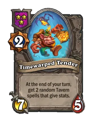 Timewarped Tender card render