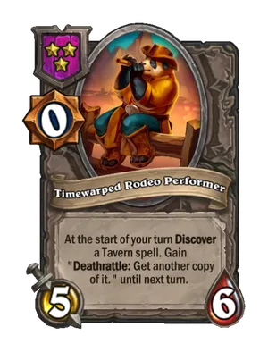Timewarped Rodeo Performer card render