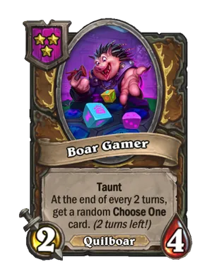 Boar Gamer card render
