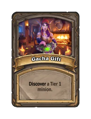 Gacha Gift card render