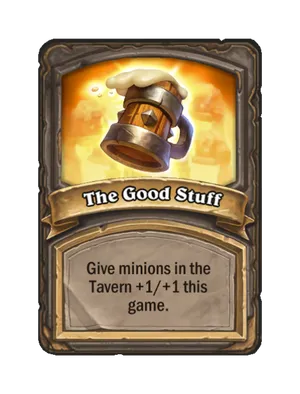 The Good Stuff card render