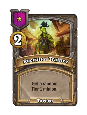 Recruit a Trainee