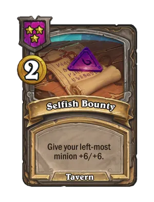 Selfish Bounty