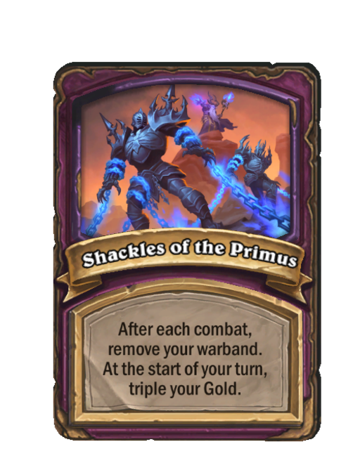 Shackles of the Primus — Anomaly — Start of Combat — Hearthstone Battlegrounds card