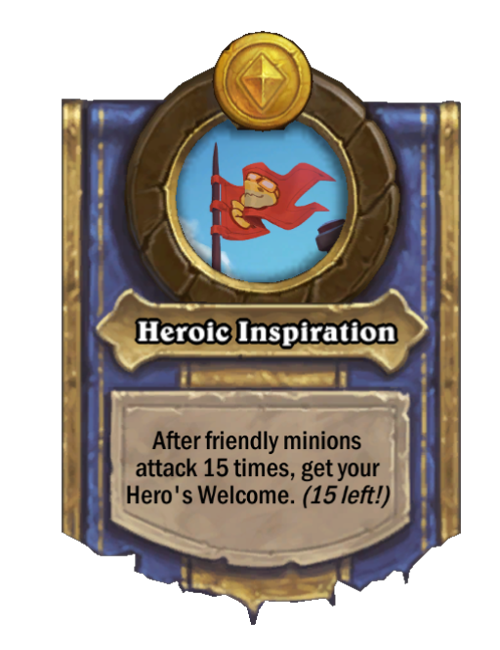 Heroic Inspiration — Hero Power — Hearthstone Battlegrounds card