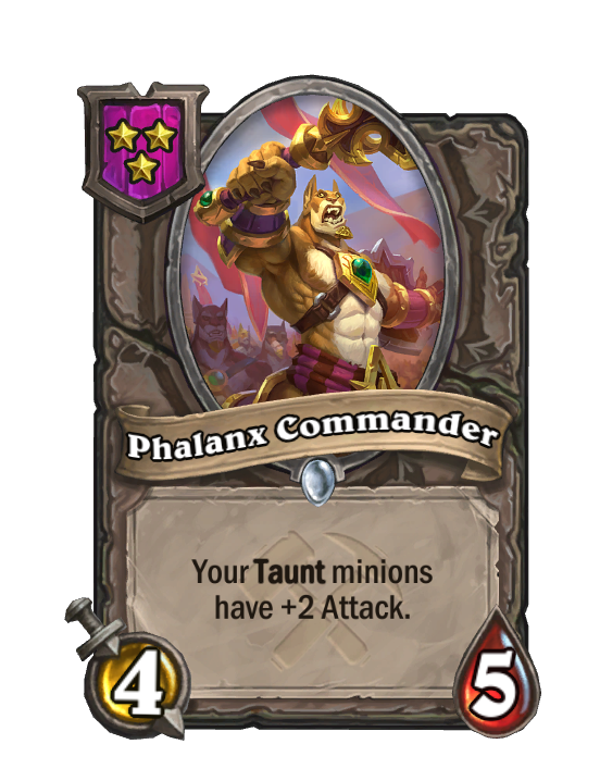 Phalanx Commander — Tier 3 — Minion — 4/5 — Hearthstone Battlegrounds card