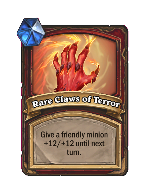 Rare Claws of Terror — Spell — Hearthstone Battlegrounds card