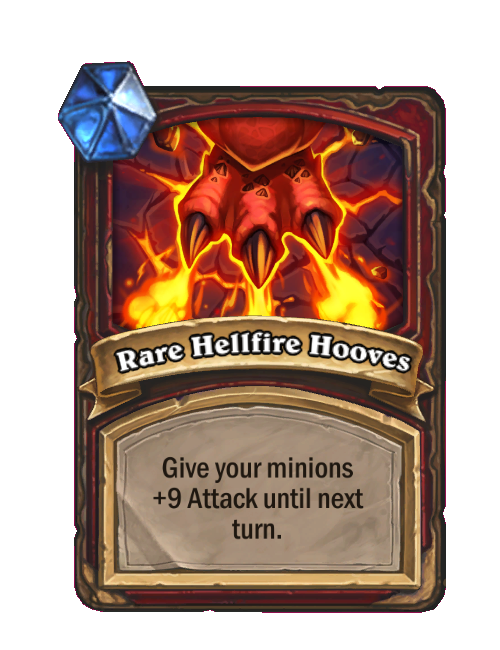 Rare Hellfire Hooves — Spell — Hearthstone Battlegrounds card