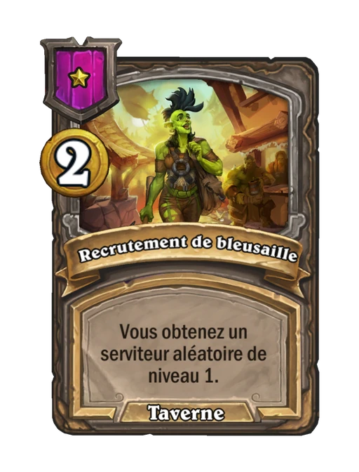 Recrutement de bleusaille