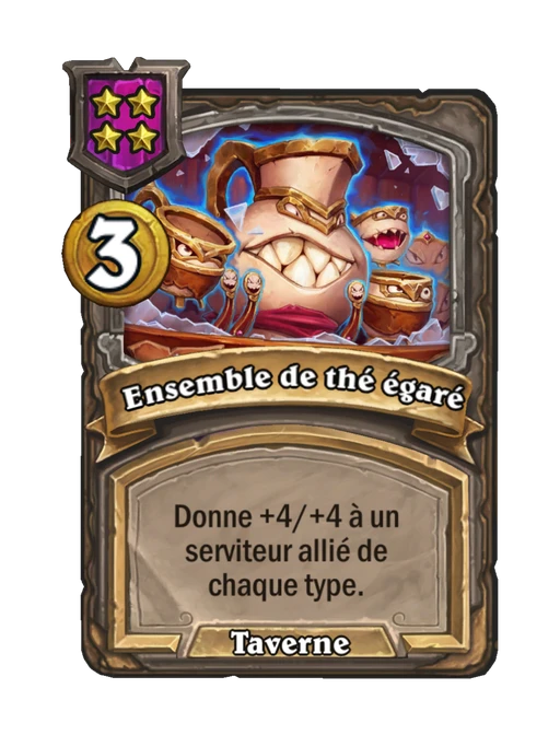 Ensemble de thé égaré