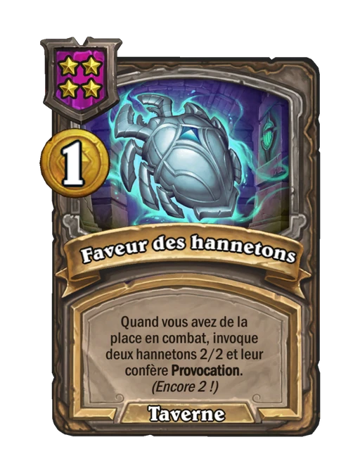 Faveur des hannetons