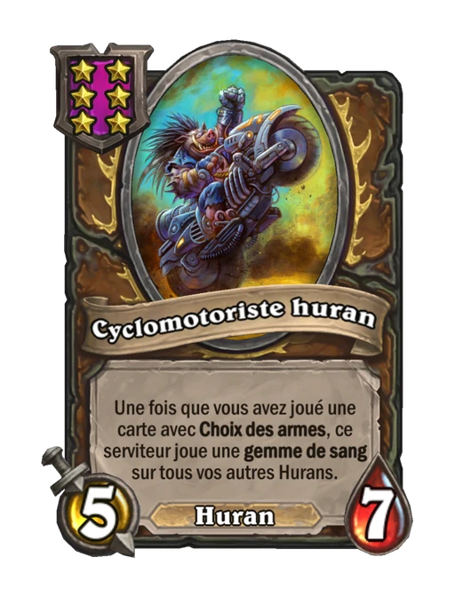 Cyclomotoriste huran