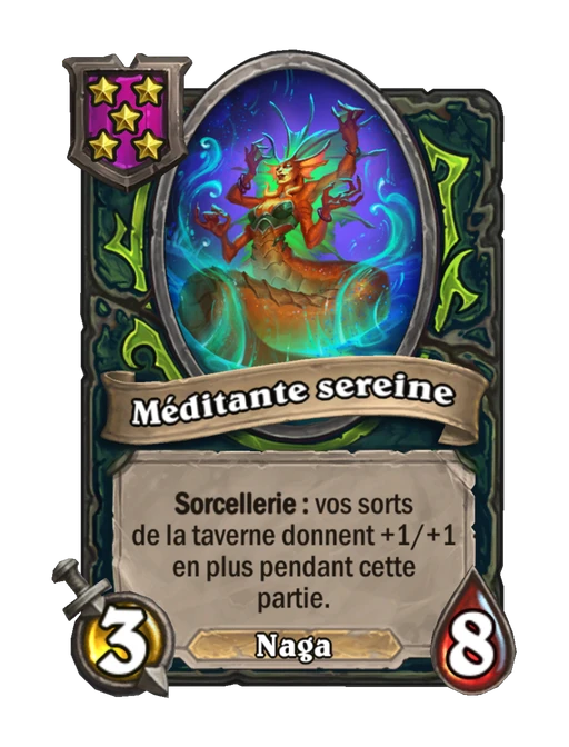 Méditante sereine