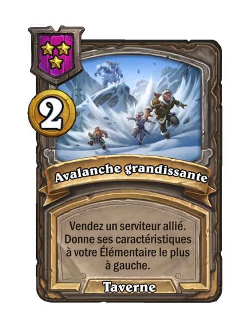 Avalanche grandissante