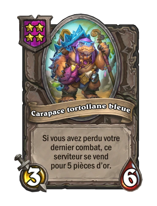 Carapace tortollane bleue
