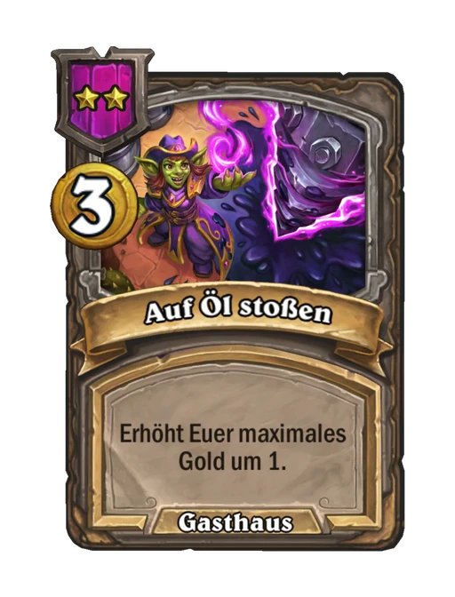 Auf Öl stoßen