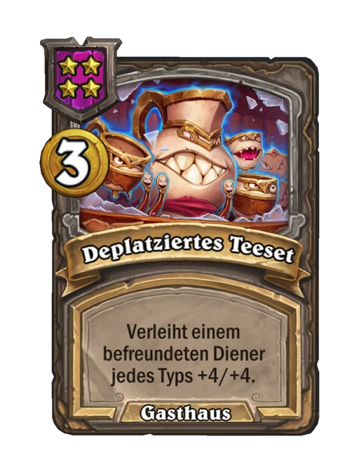 Deplatziertes Teeset
