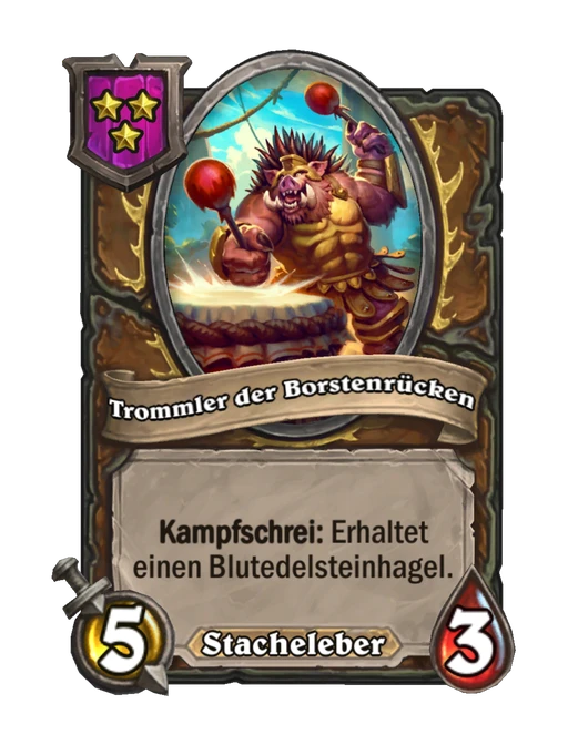 Trommler der Borstenrücken