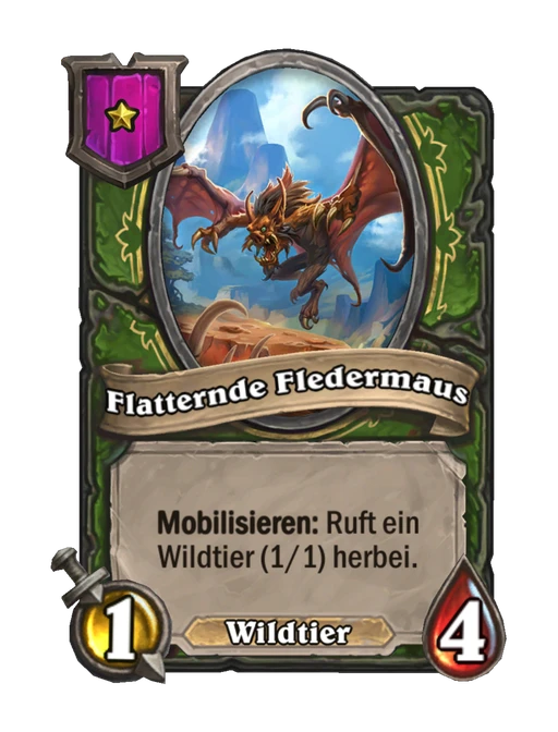 Flatternde Fledermaus