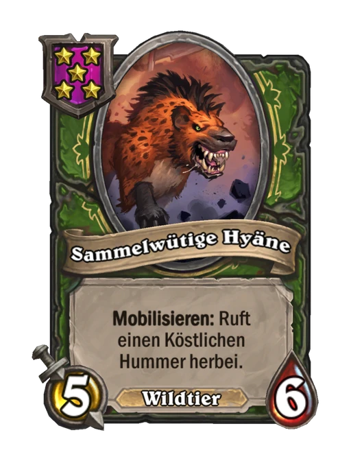 Sammelwütige Hyäne