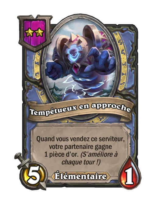 Tempétueux en approche