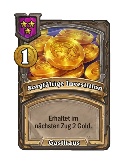 Sorgfältige Investition