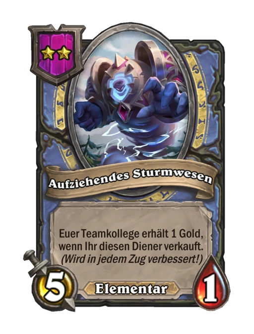 Aufziehendes Sturmwesen