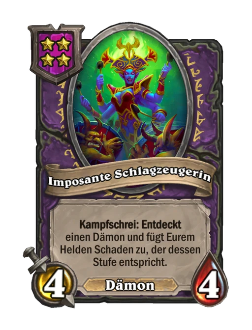 Imposante Schlagzeugerin